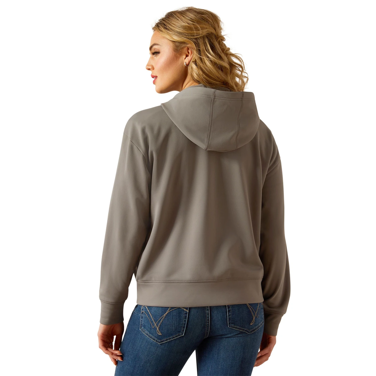 ARIAT WMS BREEZE FUL ZP HOOD SMOKED PEARL 3 ARIAT WMS BREEZE FUL ZP HOOD SMOKED PEARL - Image 3