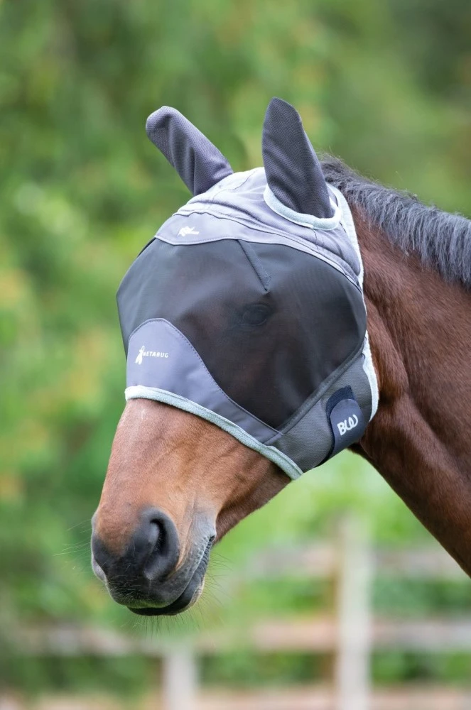 Bridleway Metabug Fly Mask With Ears 1 Bridleway Metabug Fly Mask With Ears