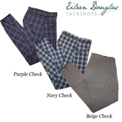 EDT Woven Check Breeches -Tack Shop edt woven check breeches 11365