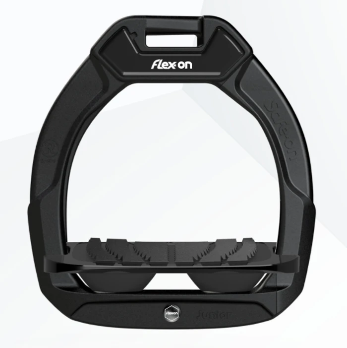Flex-on Safe-on Junior Safety Stirrups – Black/black/black 1 Flex-on Safe-on Junior Safety Stirrups – Black/black/black