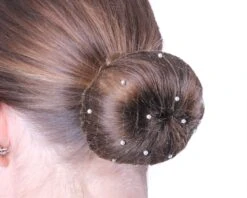 QHP INVISIBLE PEARL HAIR NET